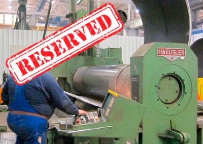 HAEUSLER 4-ROLL PLATE BENDING MACHINE NO. 2141