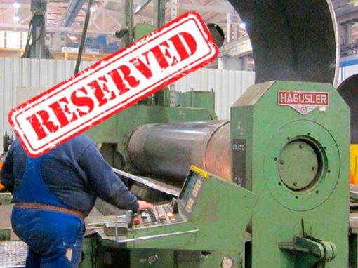 HAEUSLER 4-ROLL PLATE BENDING MACHINE NO. 2141