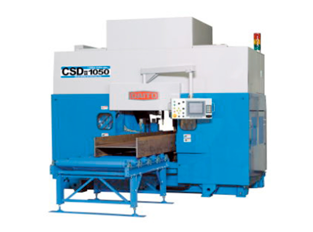 DAITO BEAMLINE-CSD2 DRILL WITH OFFSET-SAW MITRE BANDSAW AND MATERIAL HANDLING LOGISTICS